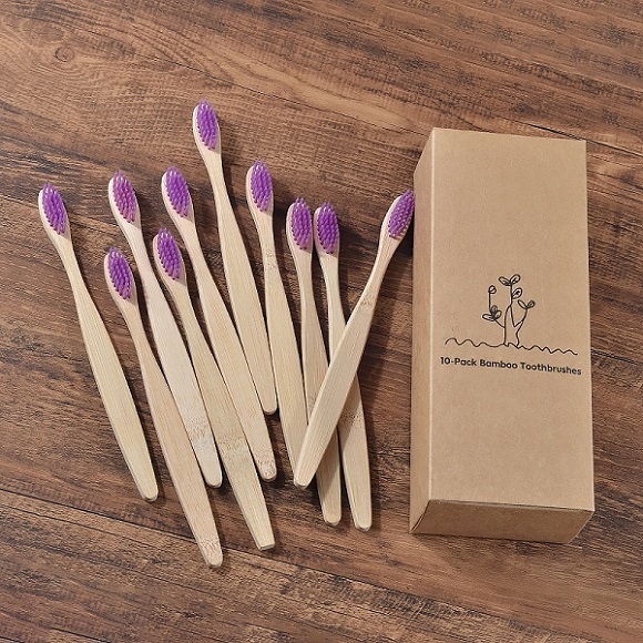 New Design Mixed Color Bamboo Toothbrush Eco Friendly Woode - Image 9