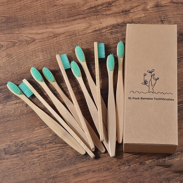 New Design Mixed Color Bamboo Toothbrush Eco Friendly Woode - Image 7