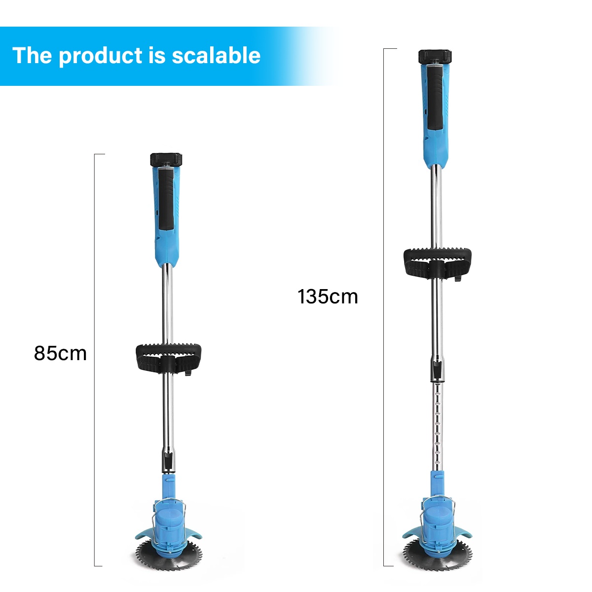 Electric Strimmer Grass Trimmer Cutter Garden Edger 21V Cordless 2 Battery - Image 2