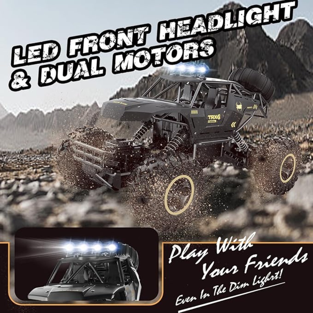 UK Rc Car Rock Crawler Rechargeable Off Road Truck 4WD , Metal Shell LED Headlights RC Remote Control Off Road Car Truck,Logistics Is Randomly Sent By EVRI,DPD,Amazon Logistics,Royal Mail - Image 6